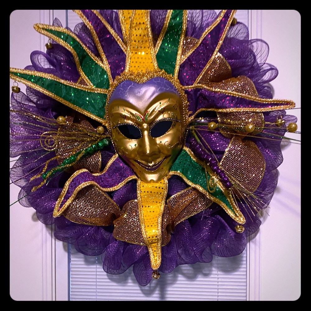 ⚜️Mardi Gras Wreath ⚜️